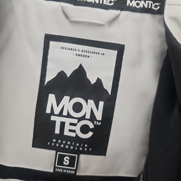 Montec Womens Ski Jacket Soft Gray/black Size S Dune Insulated Hooded Pullover - Picture 4 of 12